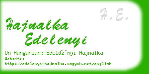 hajnalka edelenyi business card